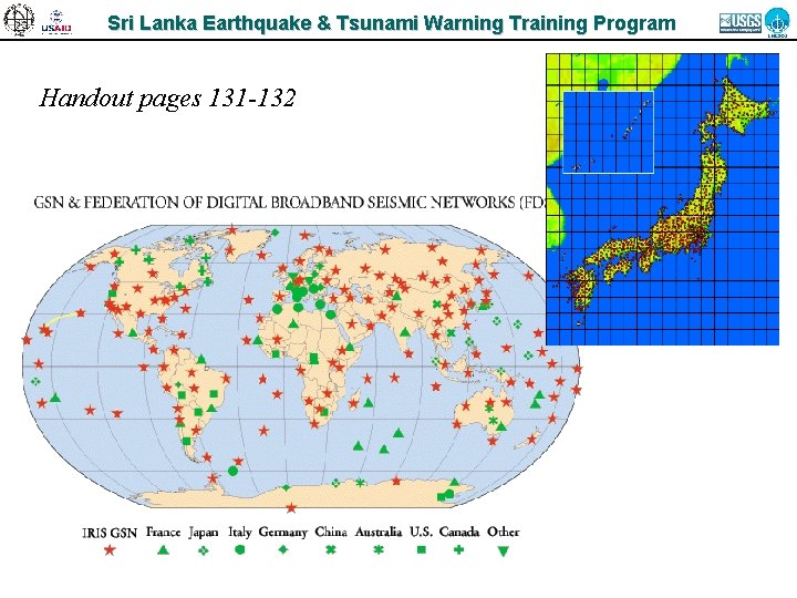 Sri Lanka Earthquake & Tsunami Warning Training Program Handout pages 131 -132 