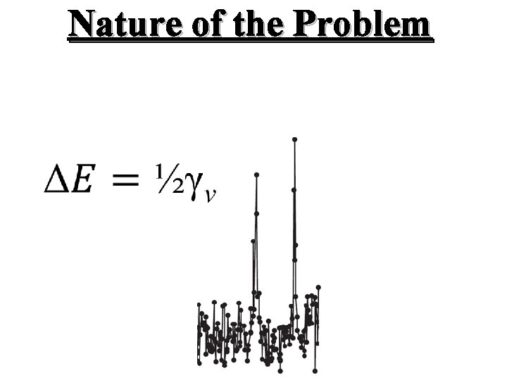 Nature of the Problem 
