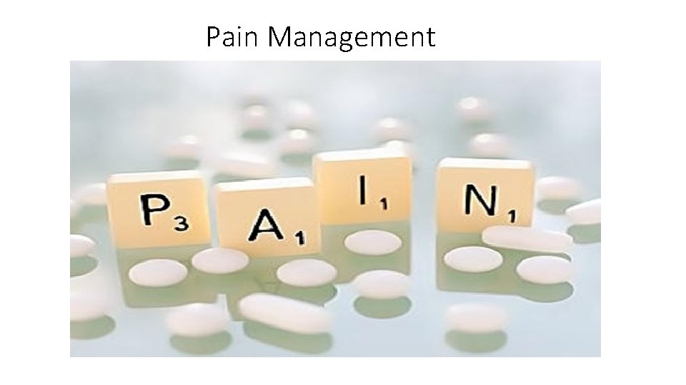 Pain Management 