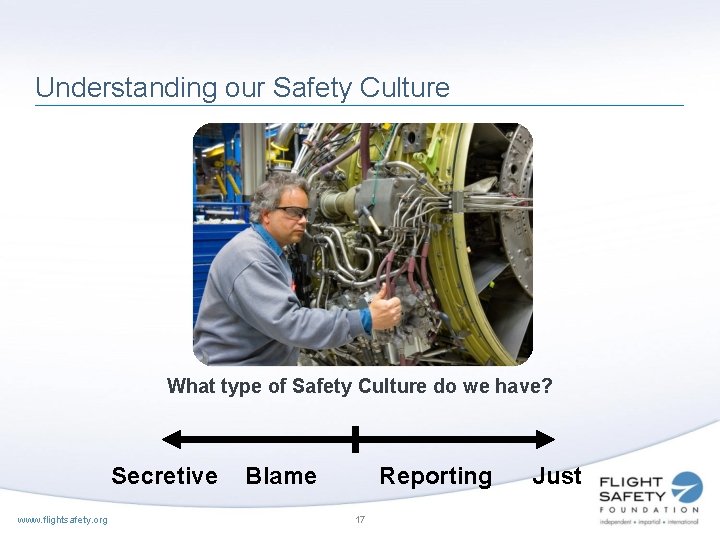 Understanding our Safety Culture What type of Safety Culture do we have? Secretive www.