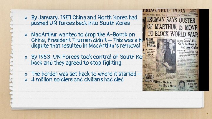 Stopping the spread of Communism Korean War and