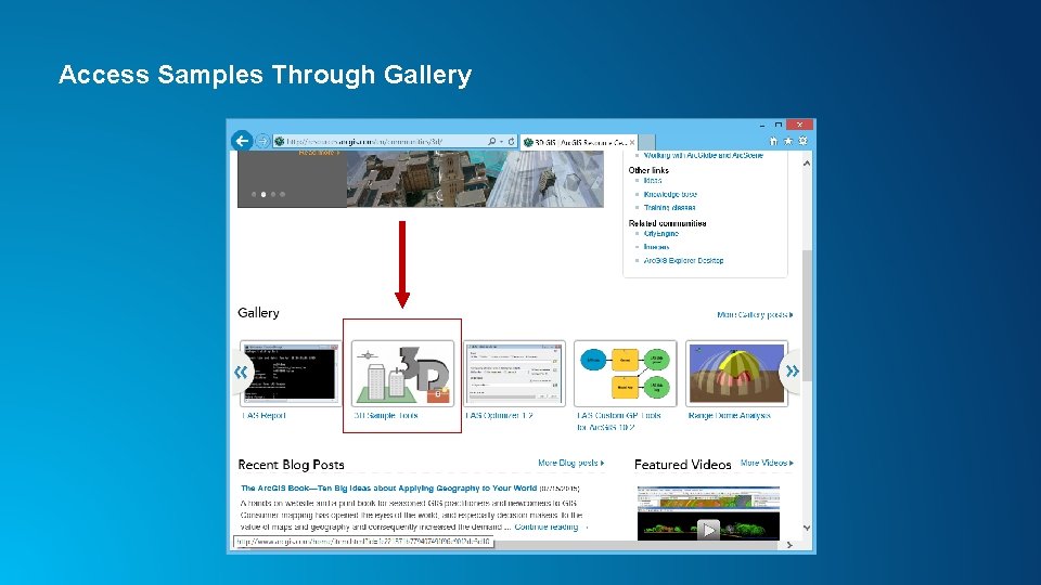 Access Samples Through Gallery 