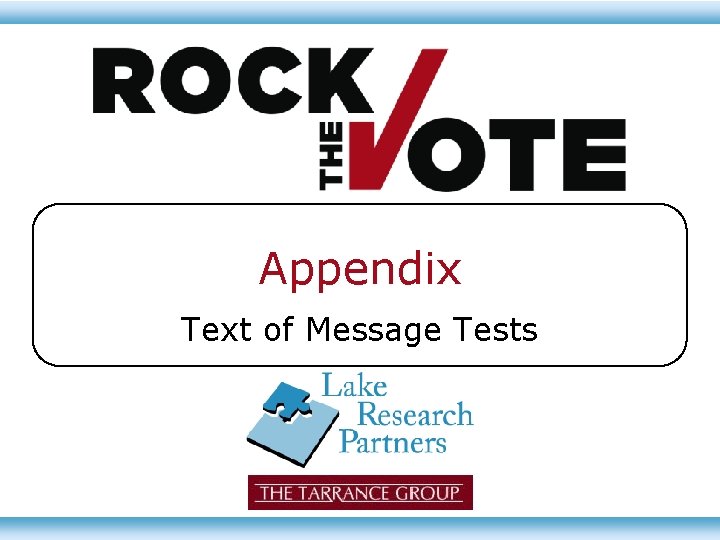 Appendix Text of Message Tests 