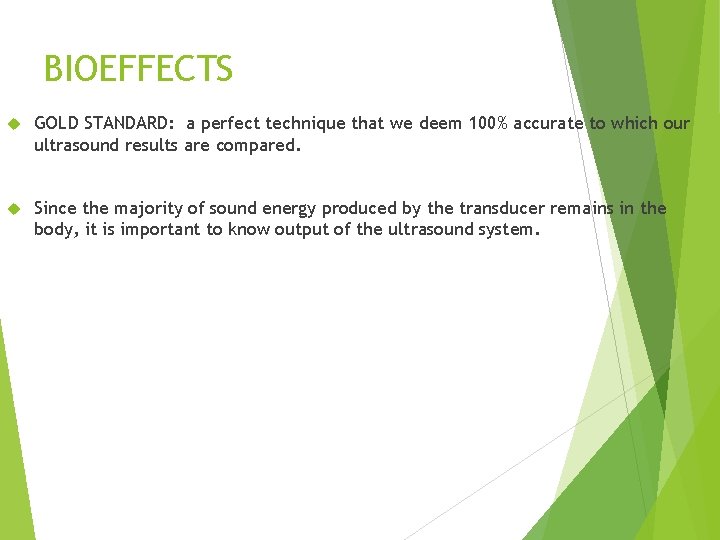 BIOEFFECTS GOLD STANDARD: a perfect technique that we deem 100% accurate to which our