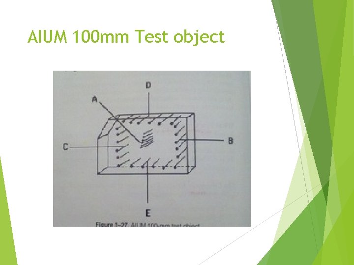 AIUM 100 mm Test object 