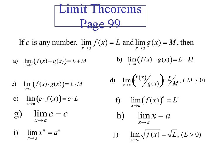 Limit Theorems Page 99 