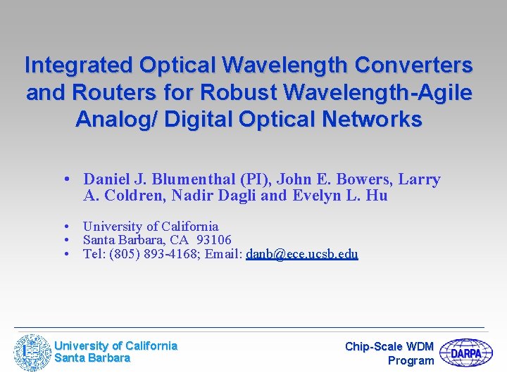 Integrated Optical Wavelength Converters and Routers for Robust