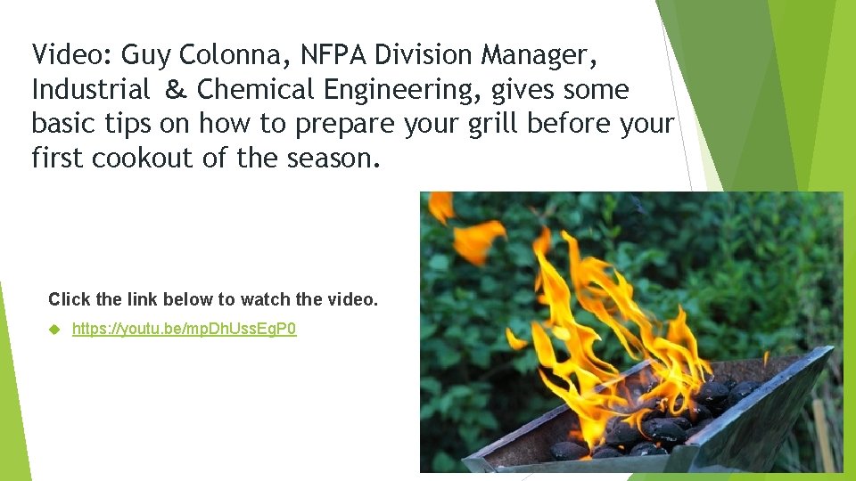 Video: Guy Colonna, NFPA Division Manager, Industrial ＆ Chemical Engineering, gives some basic tips