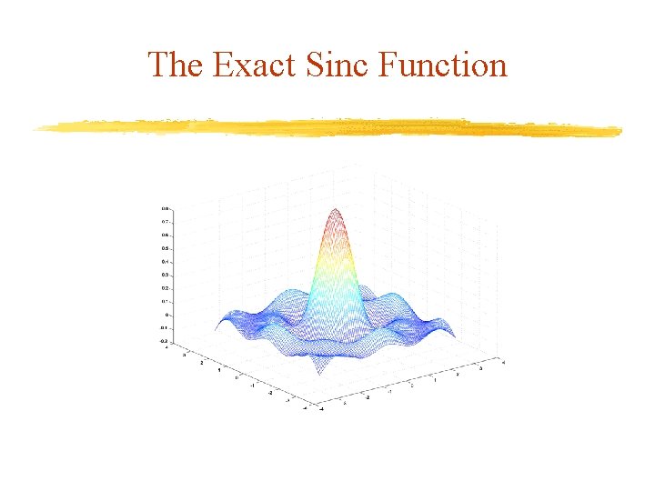 The Exact Sinc Function 