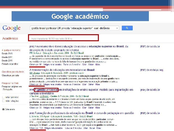 Google acadêmico 