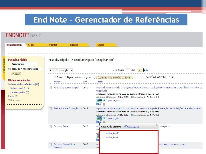 End Note - Gerenciador de Referências 