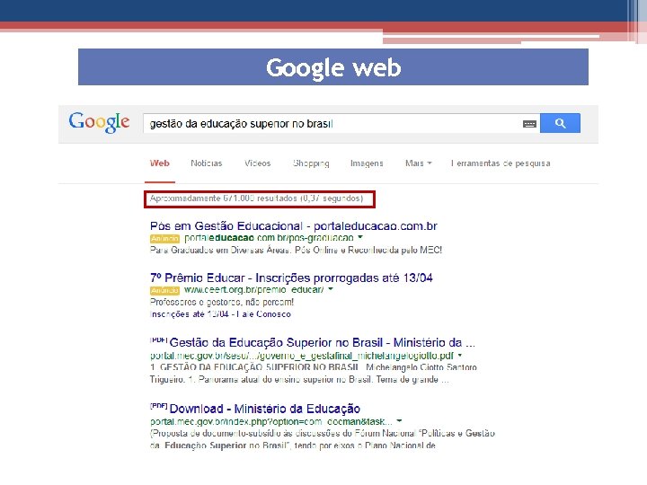 Google web 