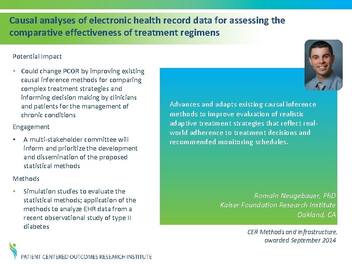 Causal analyses of electronic health record data for assessing the comparative effectiveness of treatment