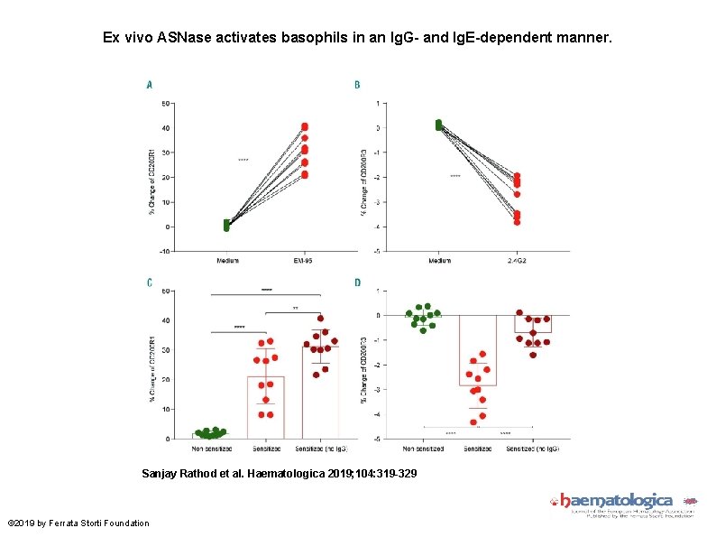 Ex vivo ASNase activates basophils in an Ig. G- and Ig. E-dependent manner. Sanjay
