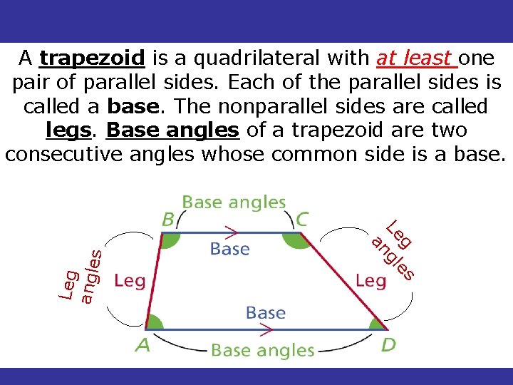 6 -6 Properties of Kites and Trapezoids s Holt Geometry g e Le gl 6 -6 Properties of Kites and Trapezoids s Holt Geometry g e Le gl