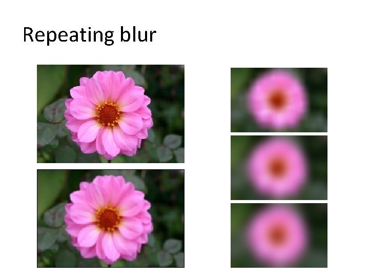 Repeating blur 