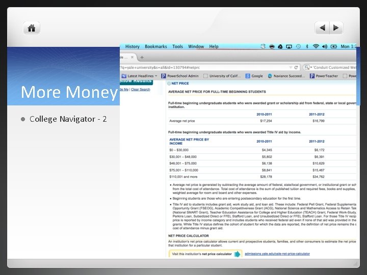 More Money l College Navigator - 2 