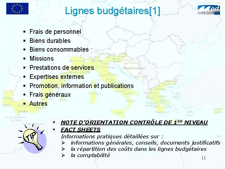 Lignes budgétaires[1] § § § § § Frais de personnel Biens durables Biens consommables