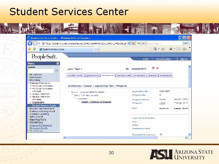 Student Services Center 30 