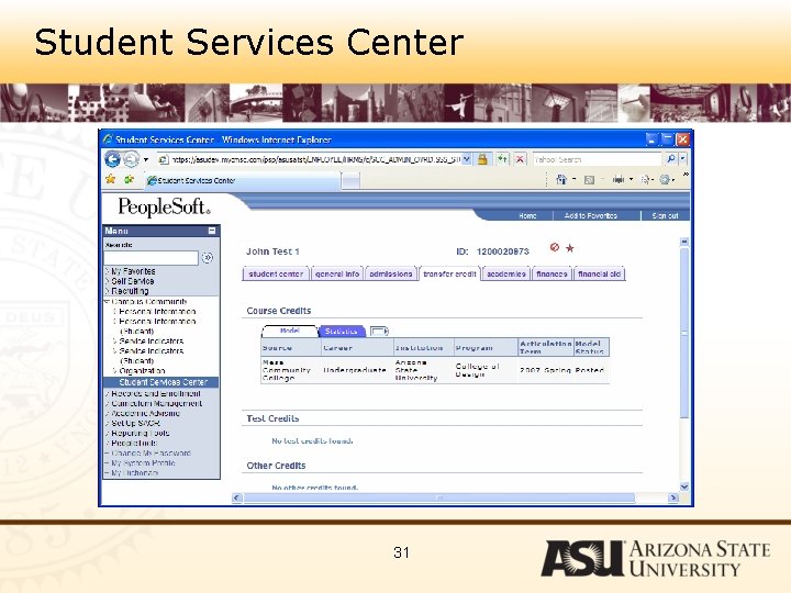 Student Services Center 31 