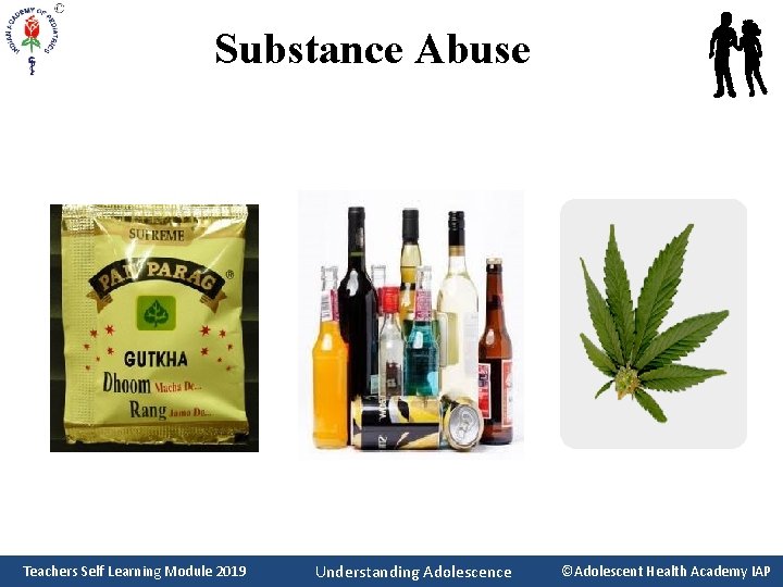 Substance Abuse Teachers Self Learning Module 2019 Understanding Adolescence ©Adolescent Health Academy IAP 