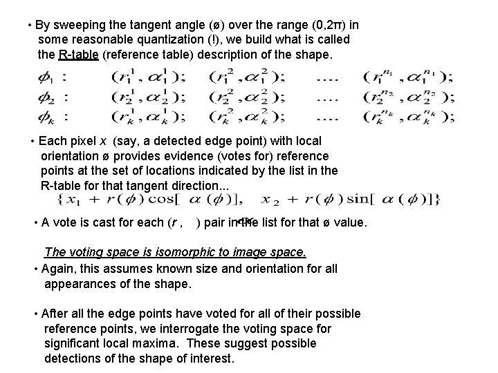  • By sweeping the tangent angle (ø) over the range (0, 2π) in