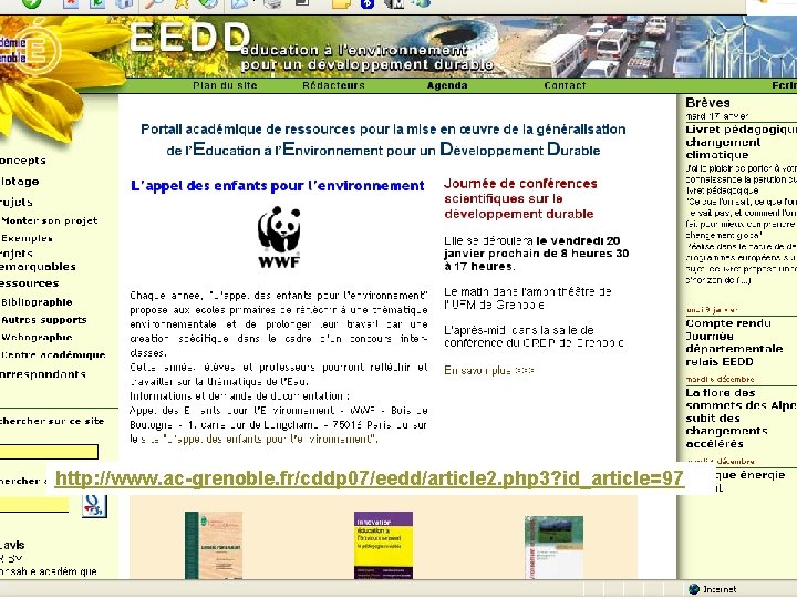 http: //www. ac-grenoble. fr/cddp 07/eedd/article 2. php 3? id_article=97 