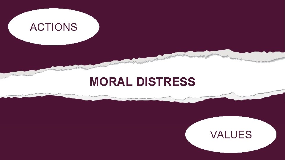 ACTIONS MORAL DISTRESS VALUES 