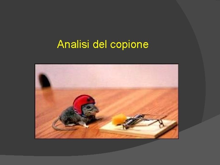 Analisi del copione 