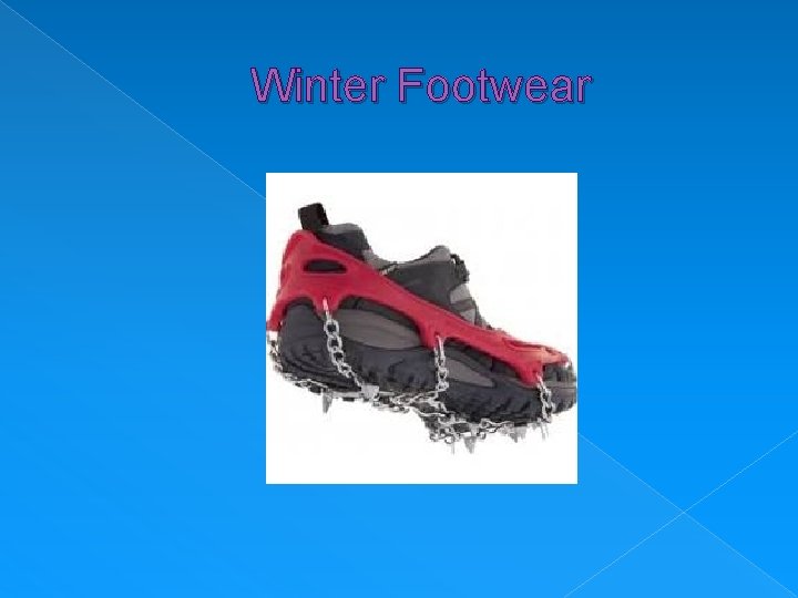 Winter Footwear 