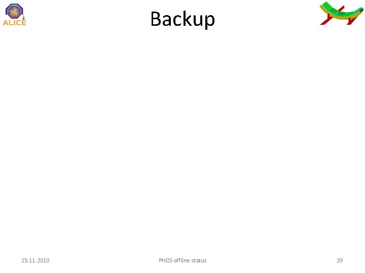 Backup 15. 11. 2010 PHOS offline status 29 