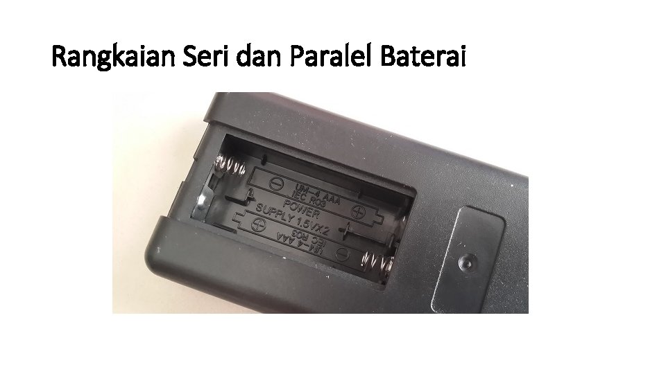 Rangkaian Seri dan Paralel Baterai 