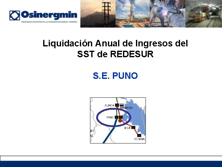 Liquidación Anual de Ingresos del SST de REDESUR S. E. PUNO 