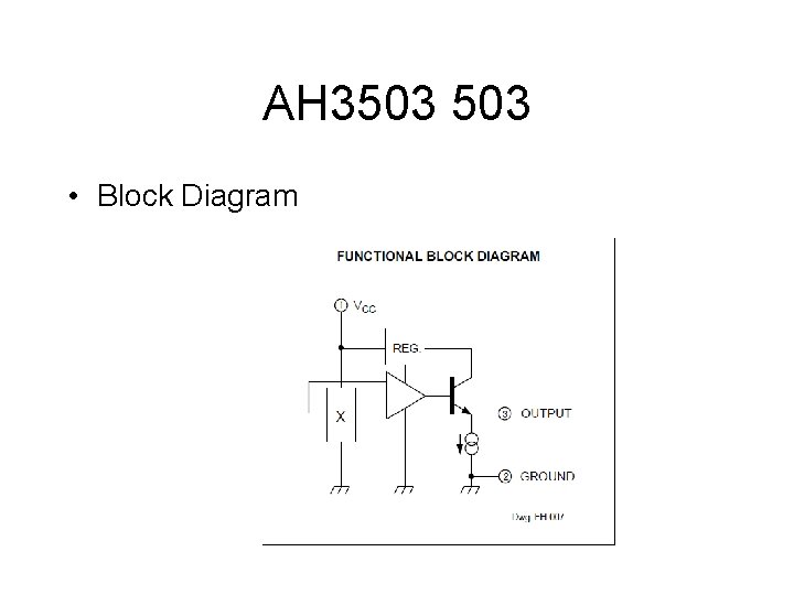 AH 3503 • Block Diagram 