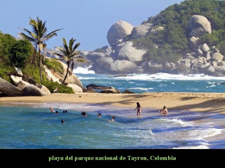 playa del parque nacional de Tayron, Colombia 