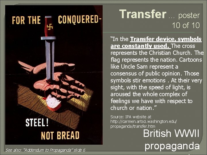 Transfer … poster 10 of 10 “In the Transfer device, symbols are constantly used.