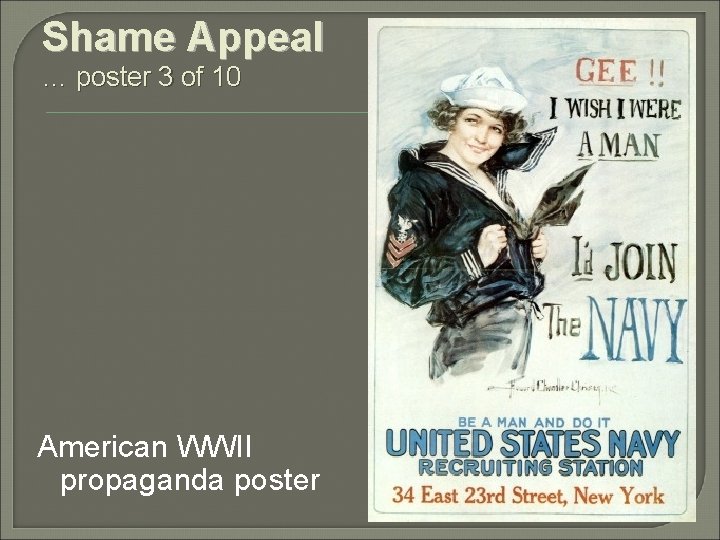 Shame Appeal … poster 3 of 10 American WWII propaganda poster 