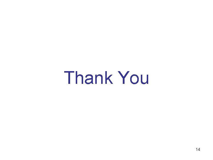 Thank You 14 Thank You 14
