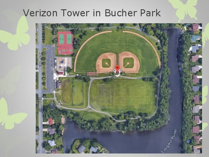 Verizon Tower in Bucher Park 