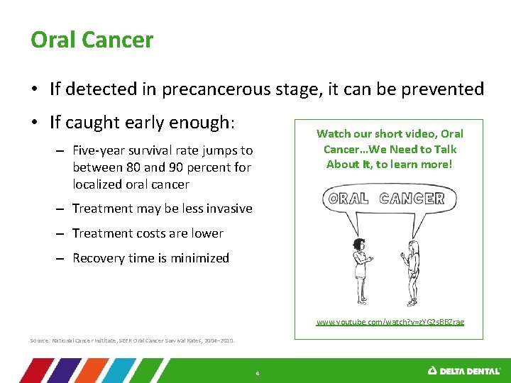 Oral Cancer • If detected in precancerous stage, it can be prevented • If
