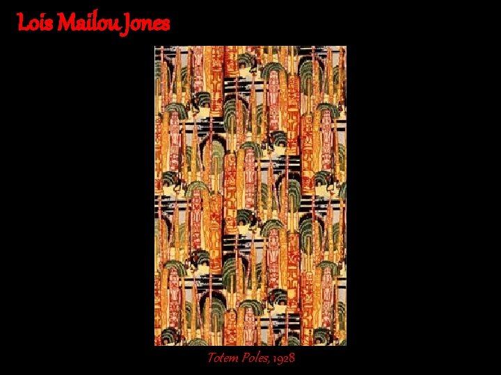 Lois Mailou Jones Totem Poles, 1928 
