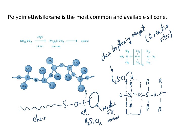 Polydimethylsiloxane is the most common and available silicone. 