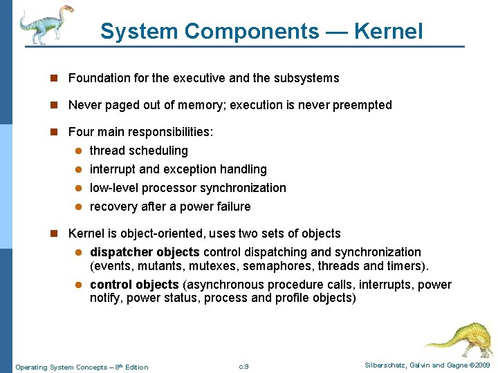Appendix C Windows 2000 Operating System Concepts 8