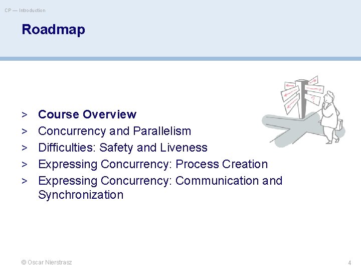 CP — Introduction Roadmap > Course Overview > Concurrency and Parallelism > Difficulties: Safety