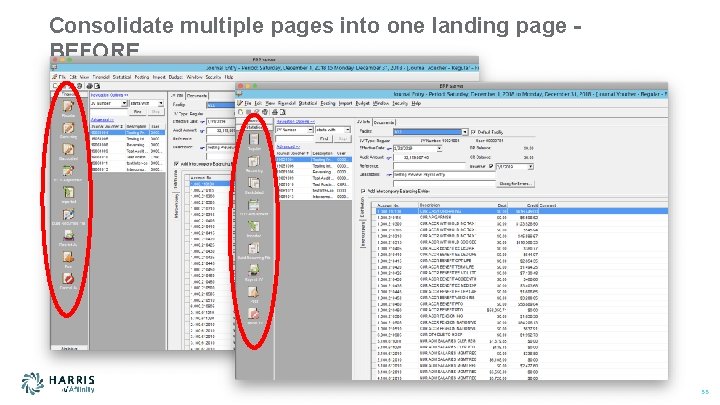 Consolidate multiple pages into one landing page BEFORE 33 