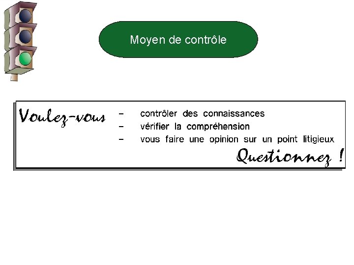 Moyen de contrôle 