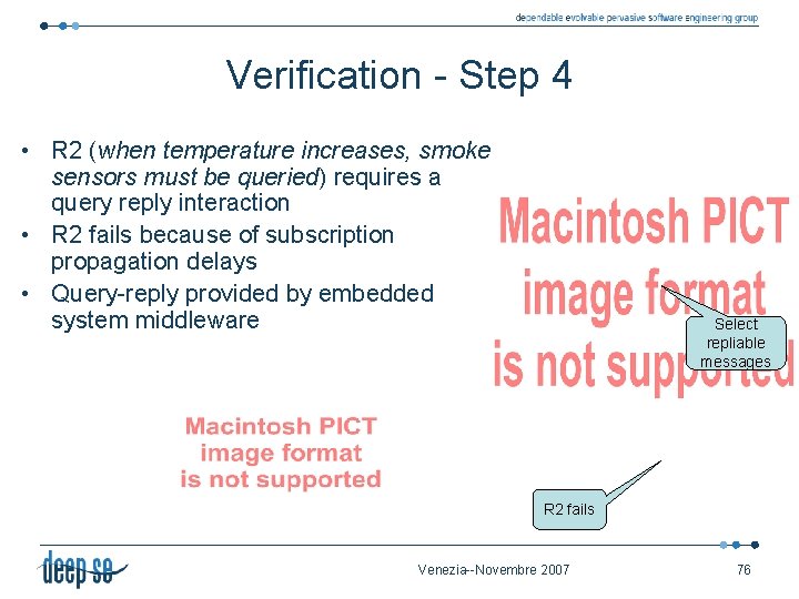 Verification - Step 4 • R 2 (when temperature increases, smoke sensors must be