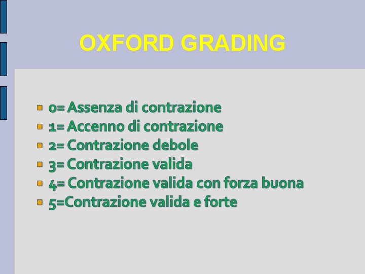 OXFORD GRADING 