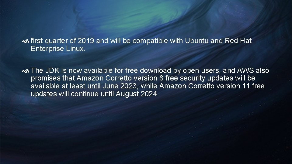 first quarter of 2019 and will be compatible with Ubuntu and Red Hat first quarter of 2019 and will be compatible with Ubuntu and Red Hat