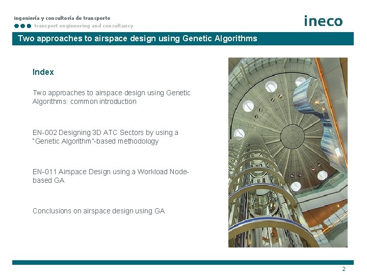 ingeniería y consultoría de transport engineering and consultancy Two approaches to airspace design using
